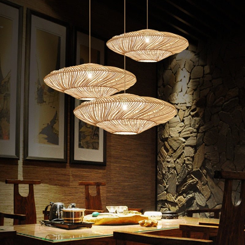 Radiar – Lampe Suspendue Vintage en Rattan