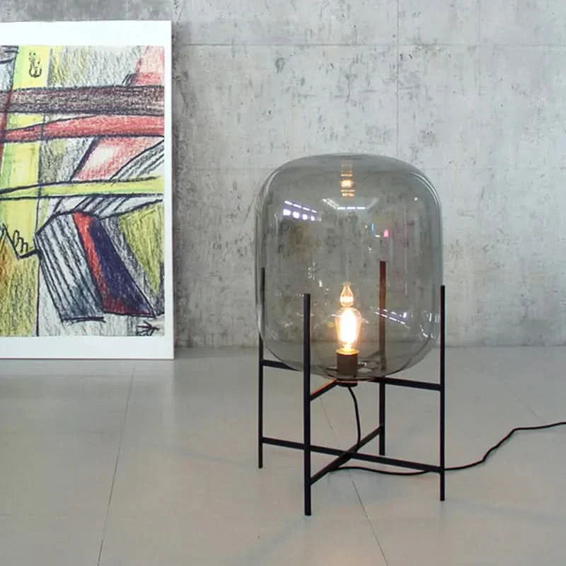 Riza – Lampe de table tétrapode en verre scandinave
