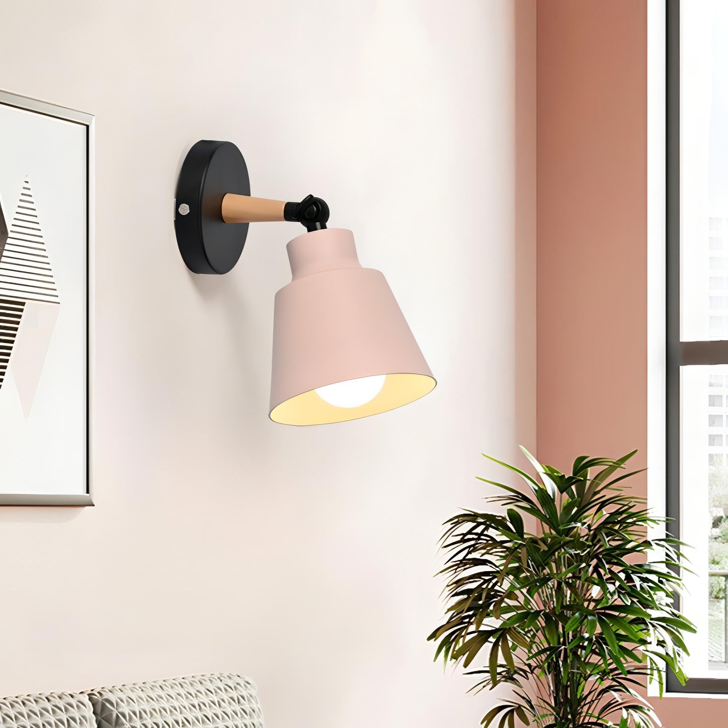 Avi – Applique murale conique nordique ajustable