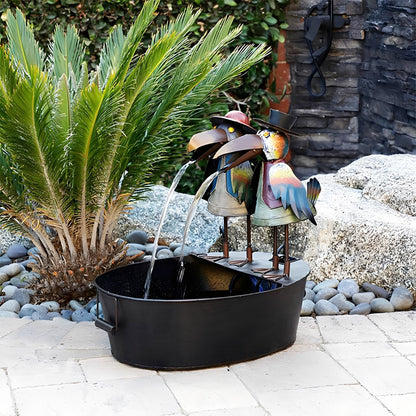 Taviano – Décoration rustique de fontaine de jardin en résine