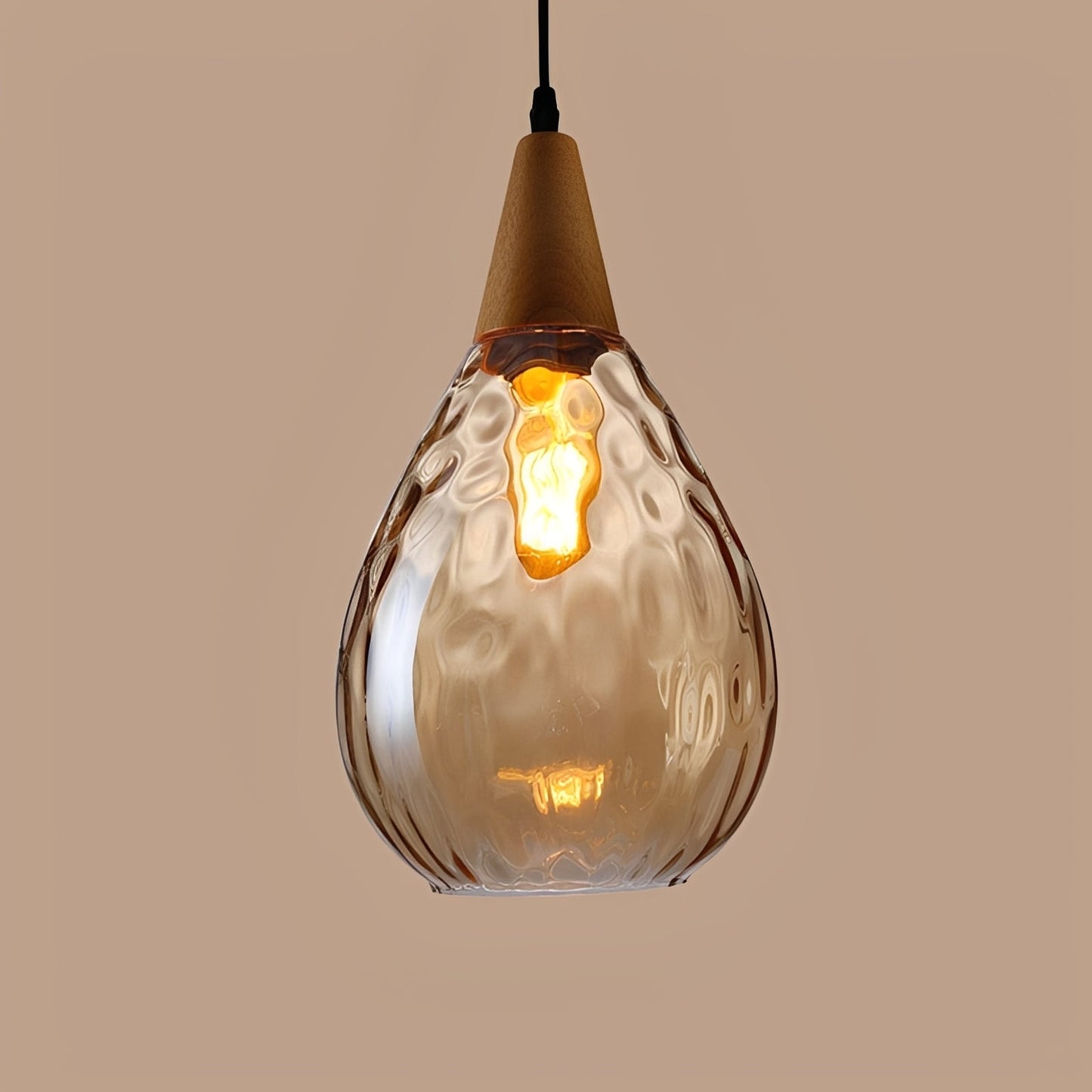 Roland – Lampe Suspendue en Verre Américain