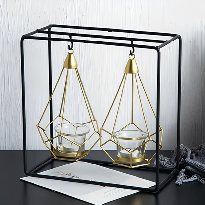 Julian – Porte-bougie Diamant Suspendu