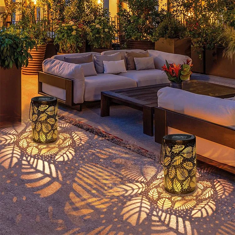 Sharon – Lanterne solaire avec projection de feuilles
