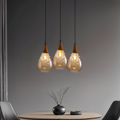 Roland – Lampe Suspendue en Verre Américain