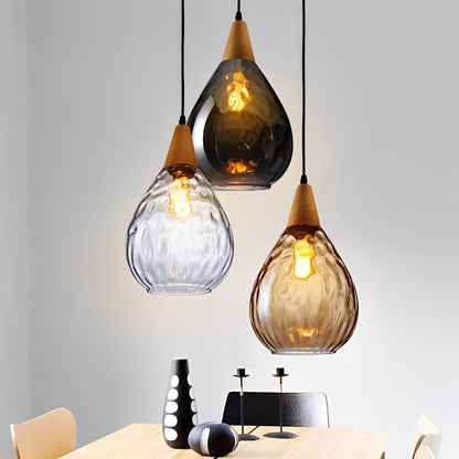 Roland – Lampe Suspendue en Verre Américain