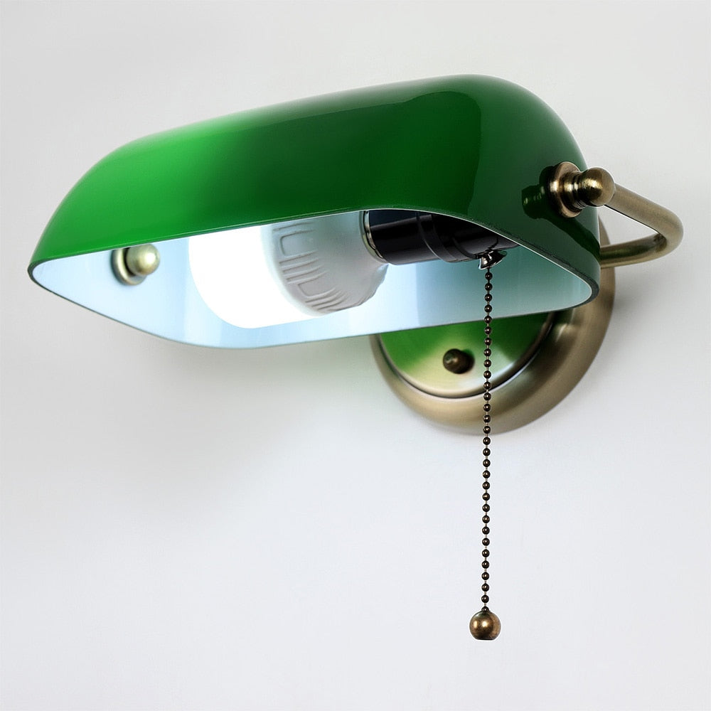 Noriel – Moderne Vert-Vintage Banker Applique Murale