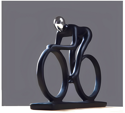 Lukas – Sculpture moderne de cycliste