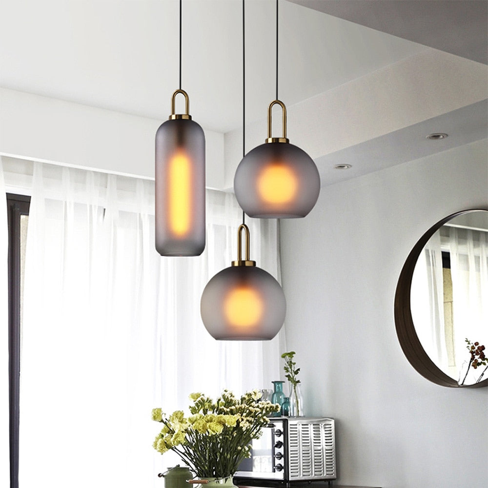 Yoroi – Boule & Cylindre Suspension en Verre