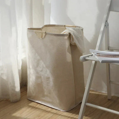 Sena – Panier de rangement en coton et lin pliable
