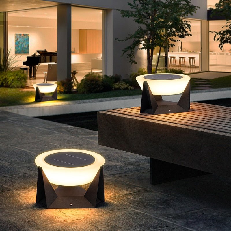 Niva – Lampe de poteau en acier inoxydable à énergie solaire