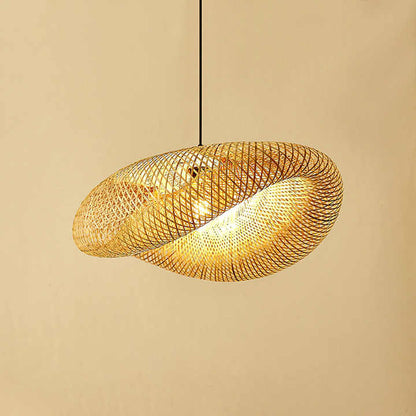 BambouZen – Suspension naturelle tressée en bambou