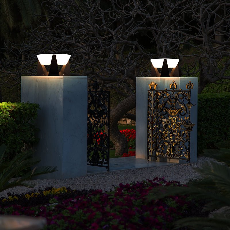 Niva – Lampe de poteau en acier inoxydable à énergie solaire