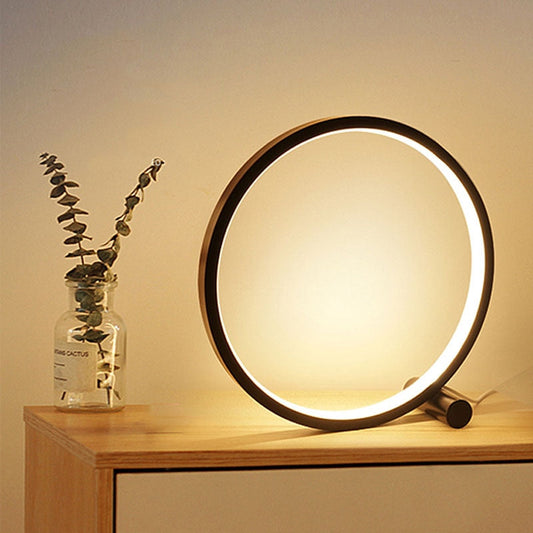 Kira – Lampe de table moderne en acrylique à lumière ronde