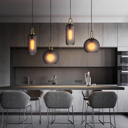 Yoroi – Boule & Cylindre Suspension en Verre