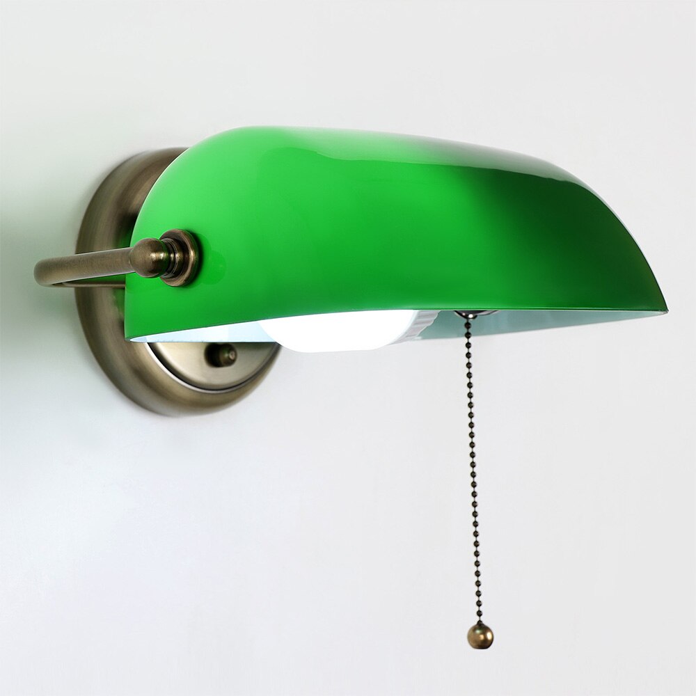 Noriel – Moderne Vert-Vintage Banker Applique Murale