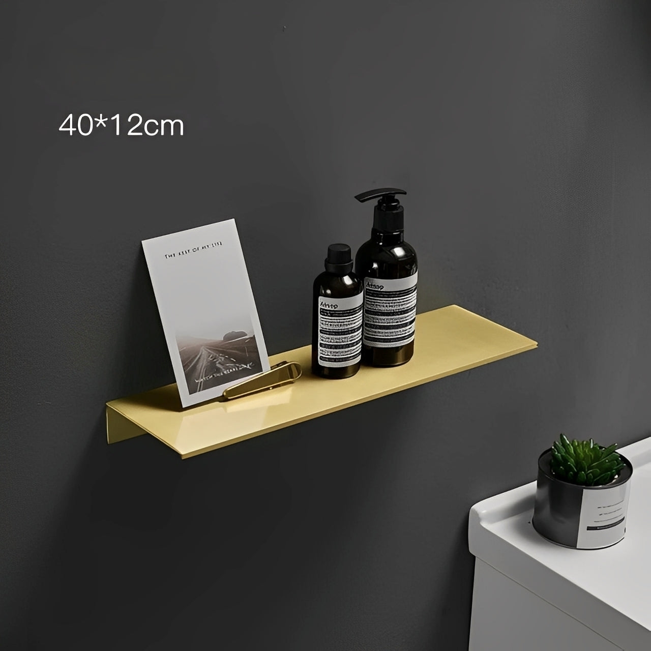 Trenz – Étagère de douche avec miroir frontal