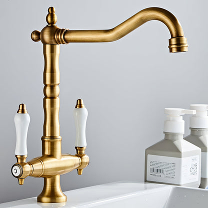Vanj – Robinet de cuisine antique en laiton