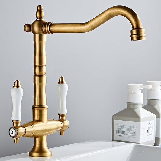 Vanj – Robinet de cuisine antique en laiton