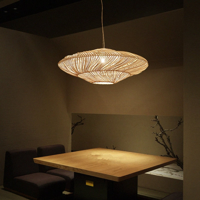 Rotana – Lampe suspendue vintage en rattan