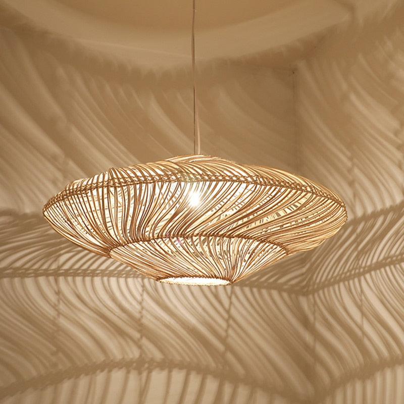 Rotana – Lampe suspendue vintage en rattan