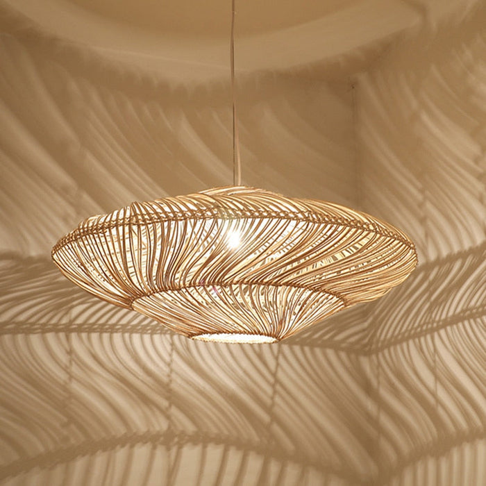 Rotana – Lampe suspendue vintage en rattan