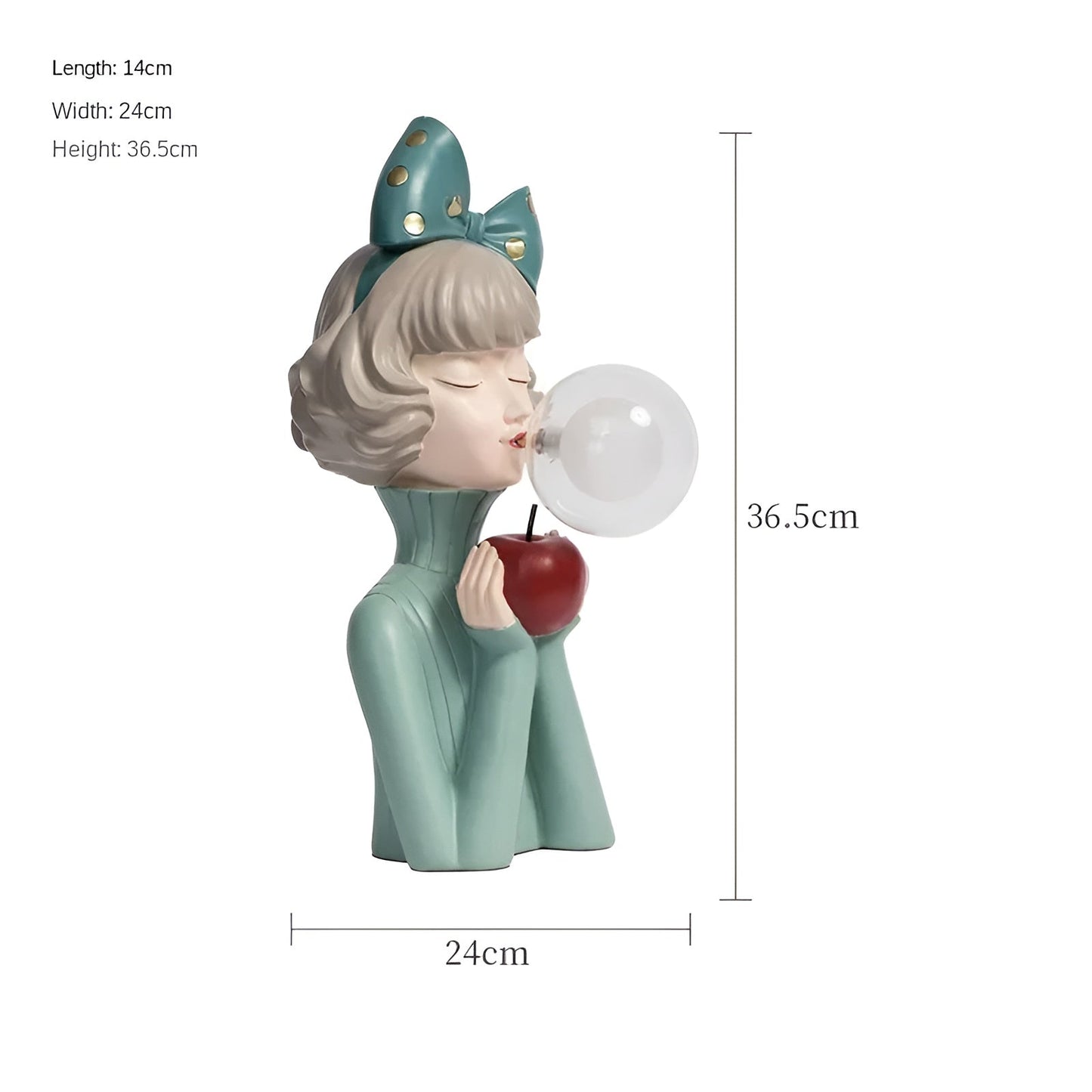 Lampe De Chevet Décorative En Forme De Fille De Dessin Animé