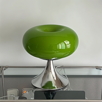 Lampe Pomme – Lampe de table en verre courbé aux couleurs macaron