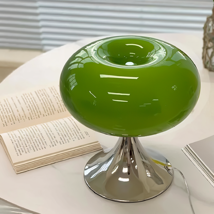 Ami – Lampe de table en verre macaron courbée