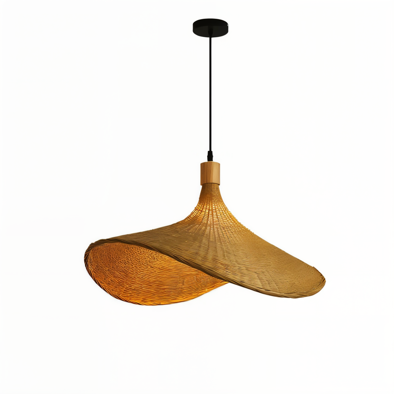 Kaito – Lustre en bambou et rotin