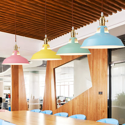 BarnFlare - Suspension LED industrielle colorée style macaron
