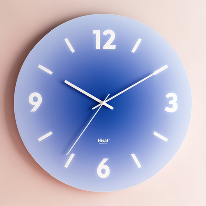 Mireya – Horloge Murale en Verre Silencieuse
