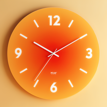 Mireya – Horloge Murale en Verre Silencieuse