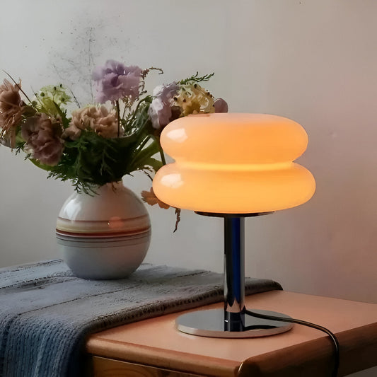 VerreLumi – Lampe de table en verre teinté design