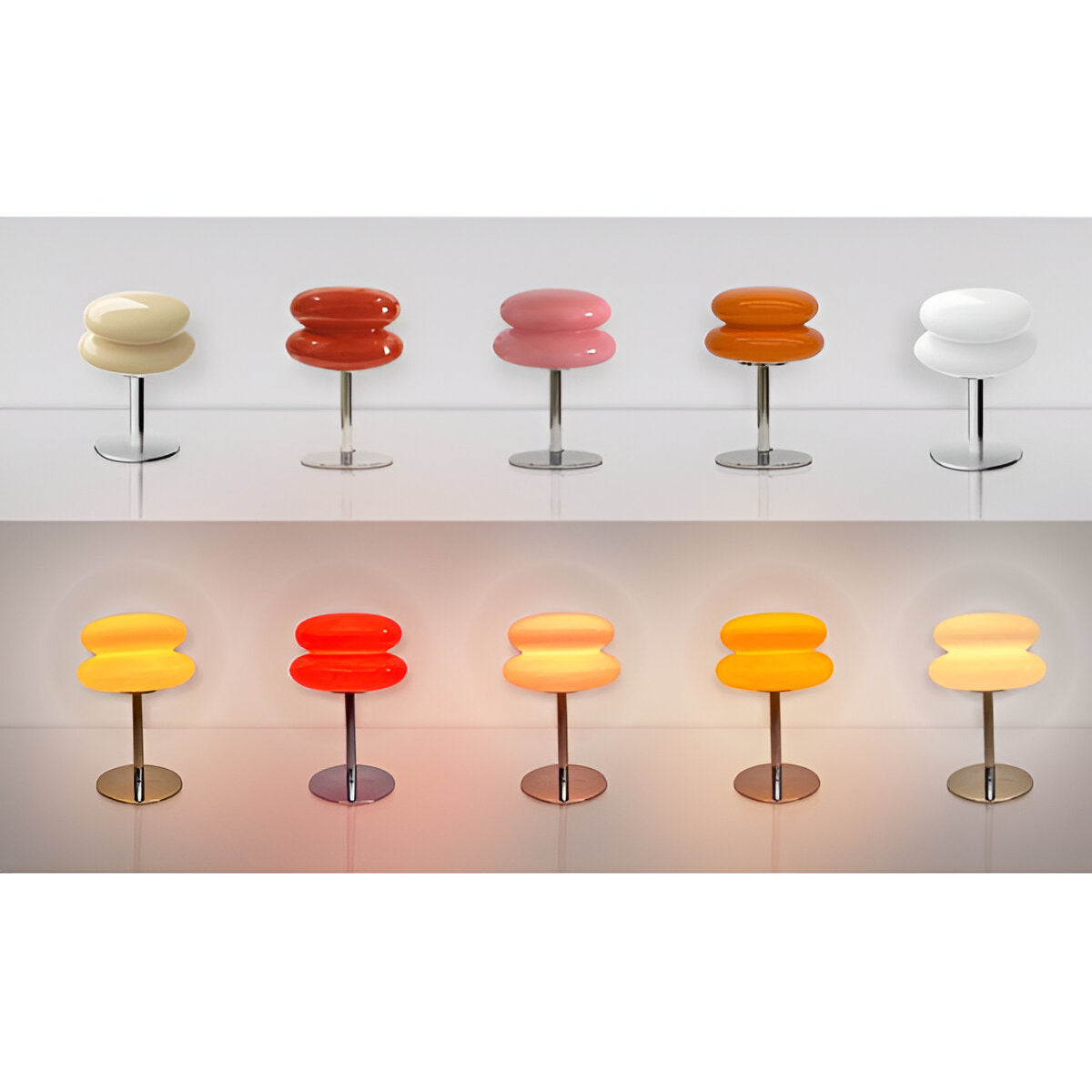 VerreLumi – Lampe de table en verre teinté design
