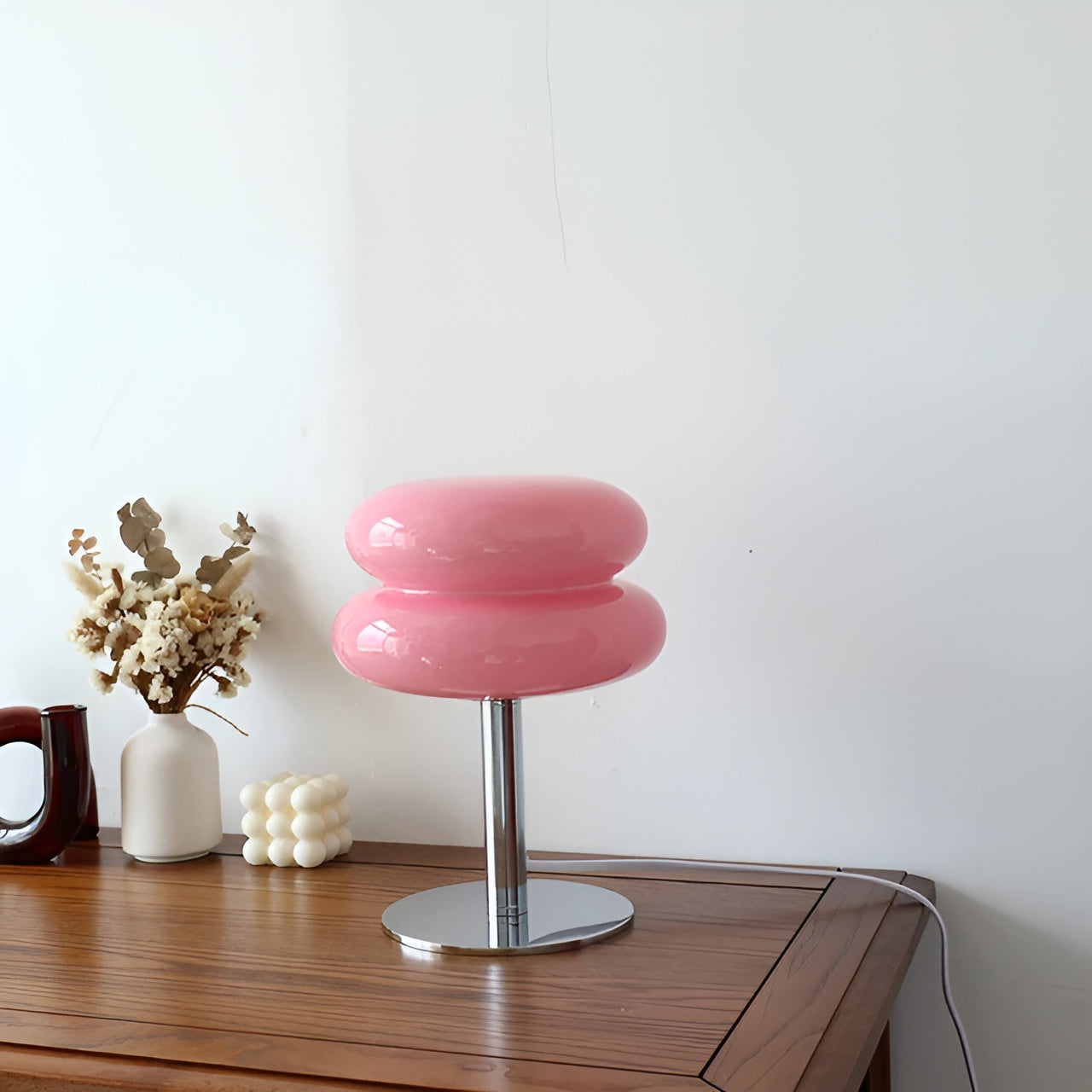 VerreLumi – Lampe de table en verre teinté design