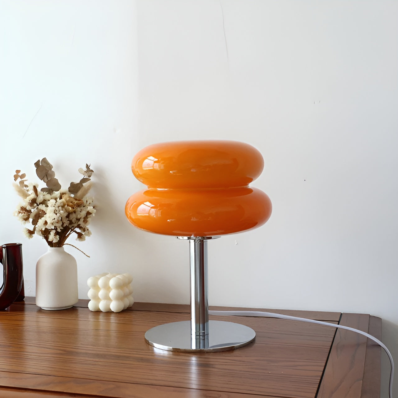 VerreLumi – Lampe de table en verre teinté design