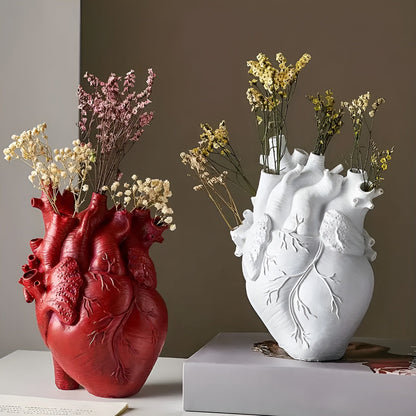 Cœur de Bambou – Vase en forme de cœur en bambou et bois naturel