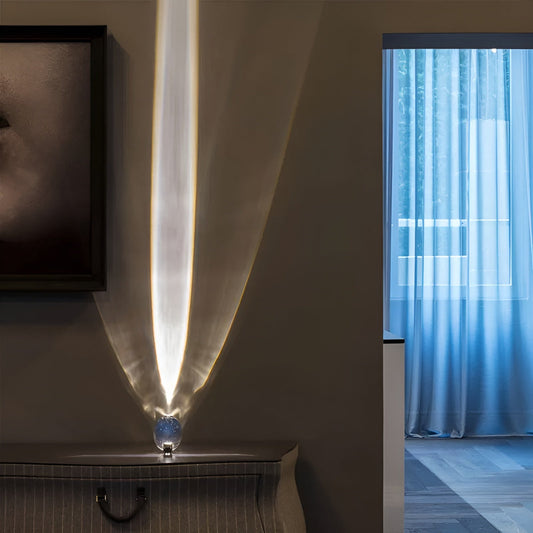 Lampe Projecteur À Effet Coucher De Soleil Avec Prisme En Cristal