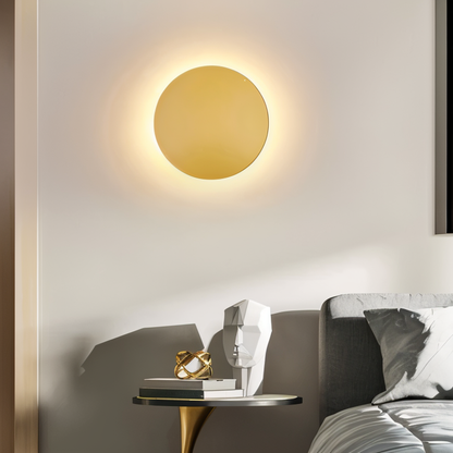 Applique FullHalo – Lampe murale ronde en métal disponible en noir, blanc ou doré