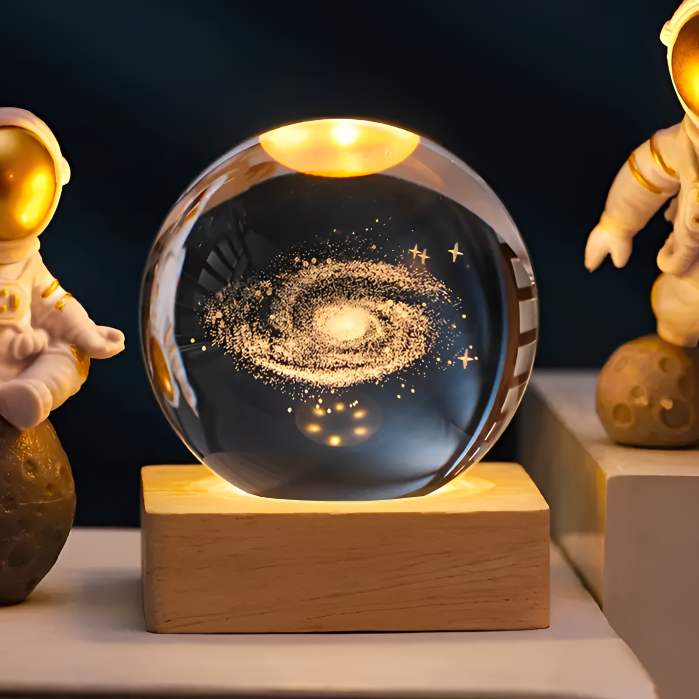 Sphere Stellaire – Veilleuse LED avec effet galaxie