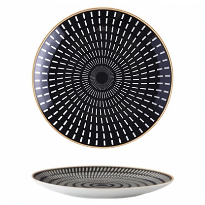 Collection GeoChic - Assiettes à motifs géométriques - Vaisselle en porcelaine