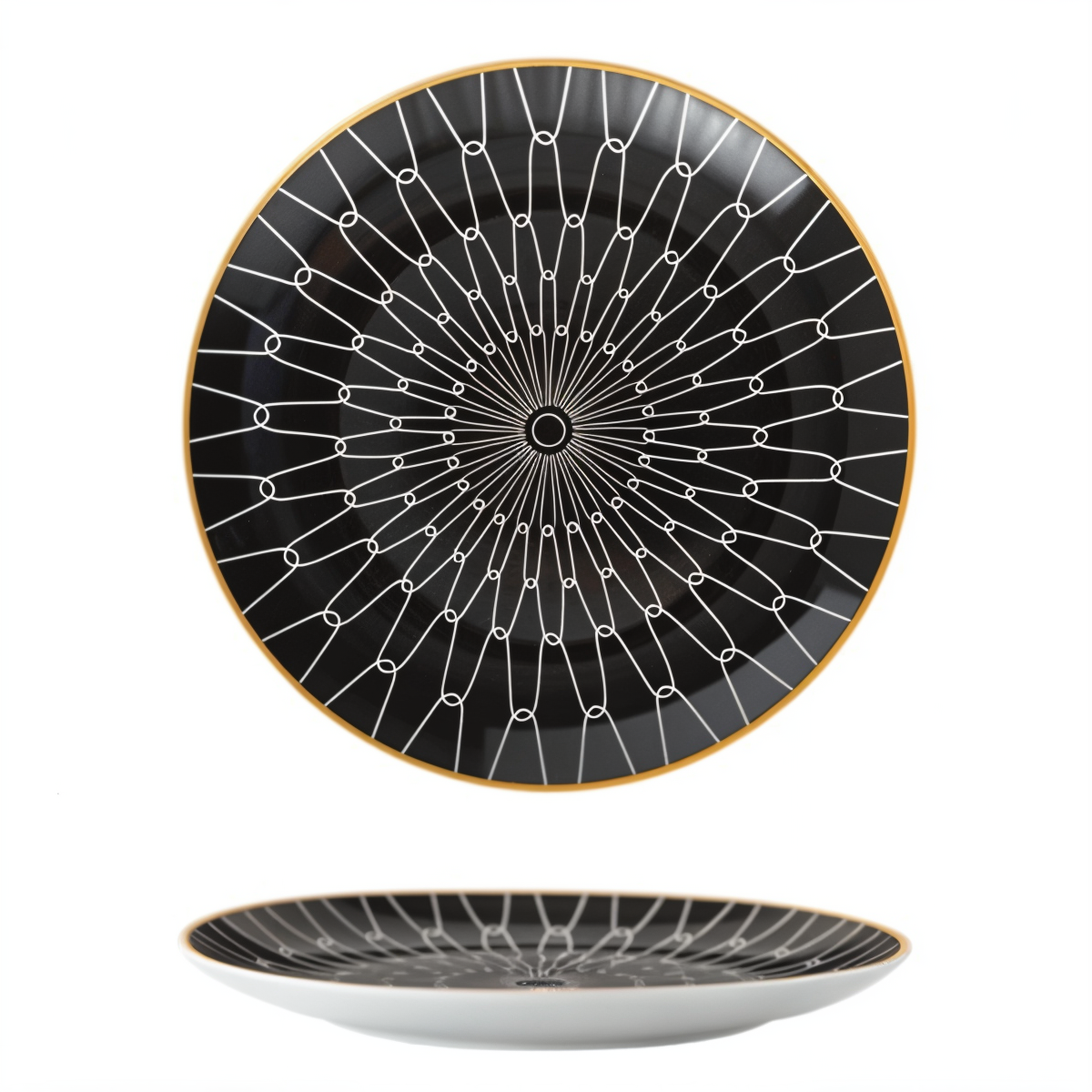 Collection GeoChic - Assiettes à motifs géométriques - Vaisselle en porcelaine