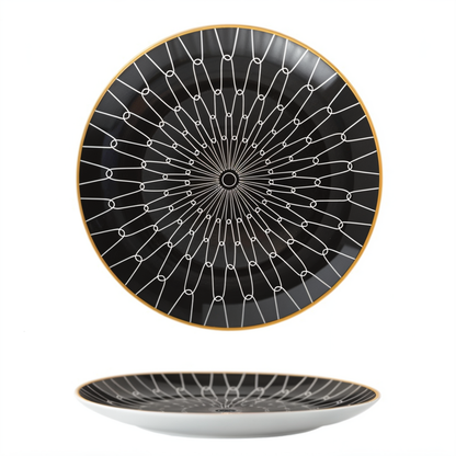 Collection GeoChic - Assiettes à motifs géométriques - Vaisselle en porcelaine