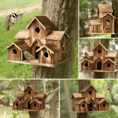 Sylion - Maison d'oiseau en bois suspendue