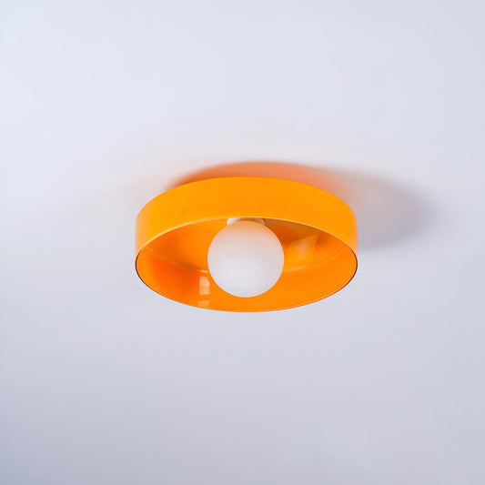 OrangeBeam - Plafonnier nordique en verre - Montage semi-encastré