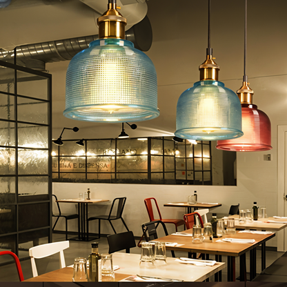 Ibra – Lampe suspendue en fleurs de verre artistiques
