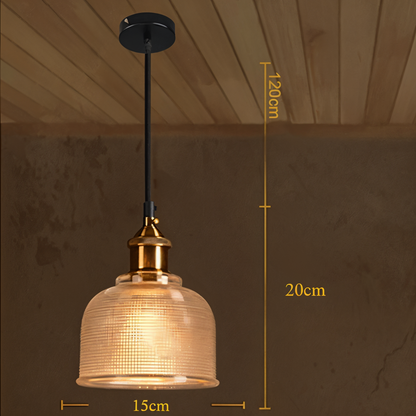 VerreSonore – Suspension rétro en cloche colorée
