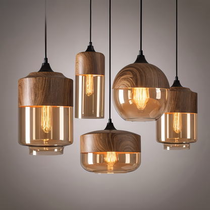Éclat Nordique – Suspension en verre au style loft moderne inspiré du design scandinave