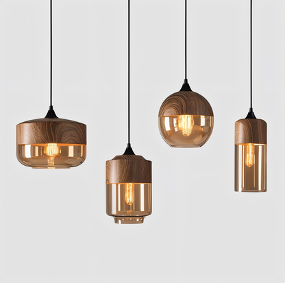 Éclat Nordique – Suspension en verre au style loft moderne inspiré du design scandinave
