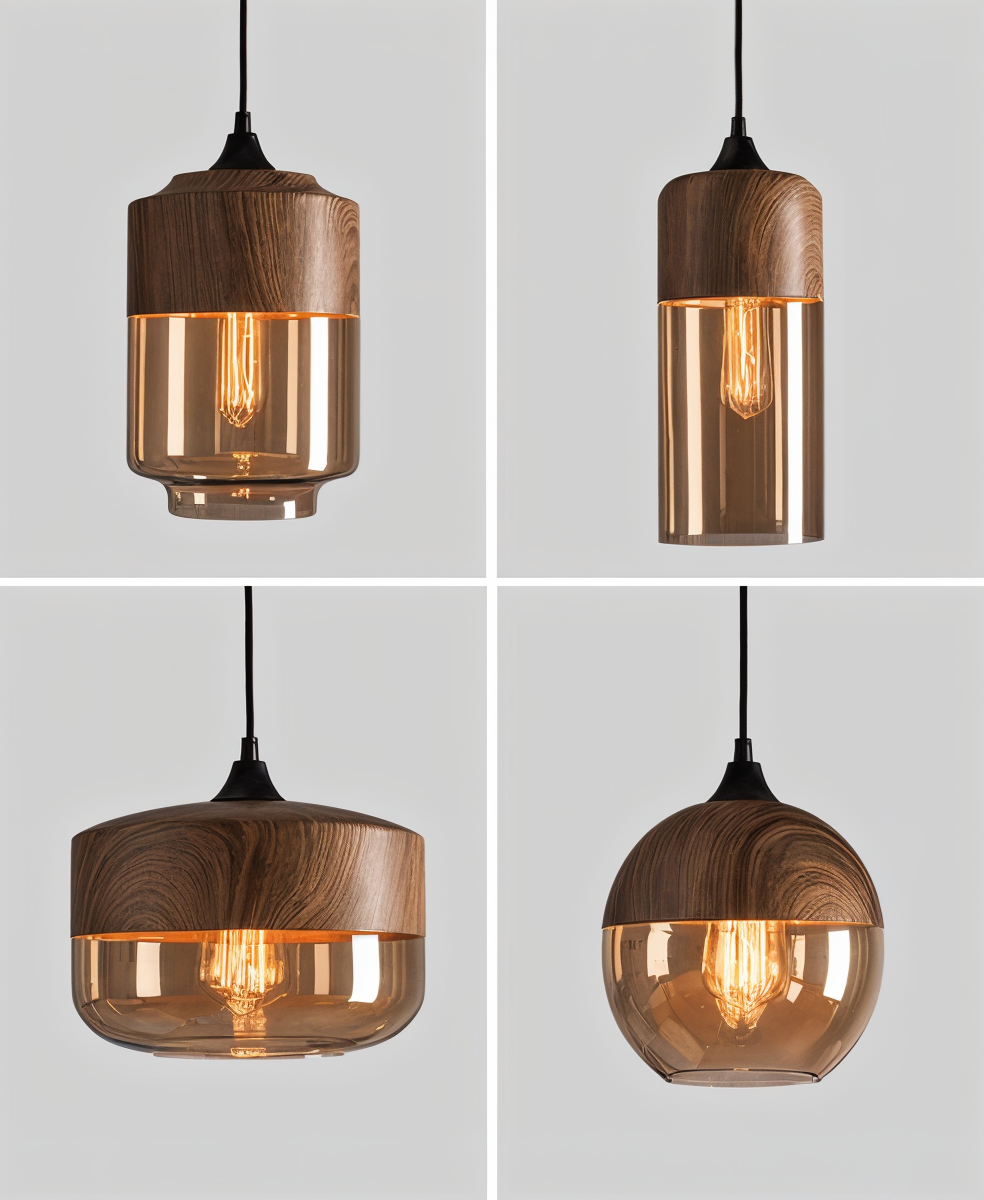 Éclat Nordique – Suspension en verre au style loft moderne inspiré du design scandinave